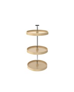 18" Value Line Full Circle Lazy Susan 3-Tray Set (for 33-41" I.C.H) Almond, SKU: 3073-18-15-531