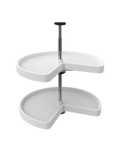 24" Value Line Kidney Shape Lazy Susan Set, Individual Pack White, SKU: 3472-24-11-52