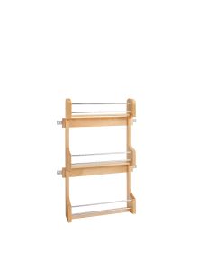 Door Mount Spice Rack for 18" Wall Cabinet Natural, SKU: 4SR-18