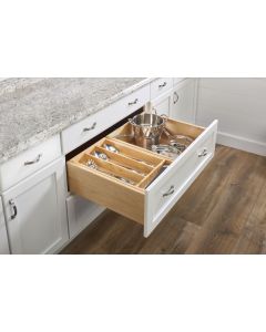 Deep Base Cabinet Tiered Drawer Organizer Maple