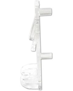 Shelf Pin Plastic Double Pin 1/4" Clear Finish Bag 100 PN: 5033-095
