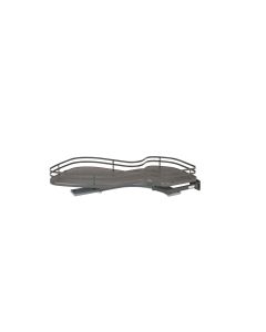 Orion Gray Right-Handed Single-Tier Organizer for Blind Corner Cabinets With 15" Opening, SKU: 5371-15-FOG-R