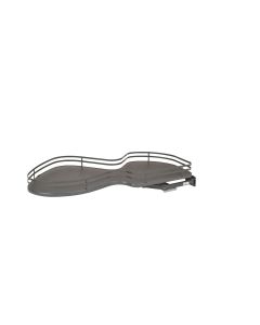 Orion Gray Right-Handed Single-Tier Organizer for Blind Corner Cabinets With 21" Opening, SKU: 5371-21-FOG-R