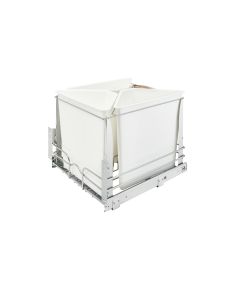 Soft-Close Bottom Mount Recycle Center White, SKU: 5BBSC-WMDM24-W