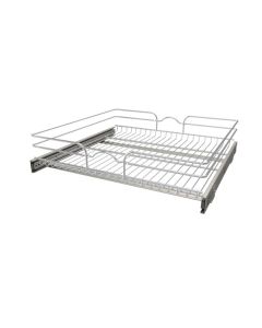 Rev-A-Shelf Wire Basket Pull-Out 24" W x 22" D Base Cabinet Chrome MFG: 5WB1-2422CR-1