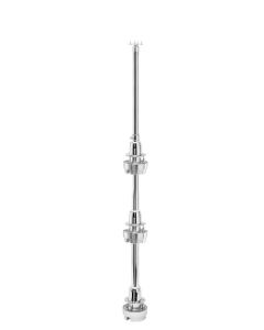 Full Circle Lazy Susan 3-Shelf Ind. Rot. Hardware Kit With Long Post (36"-42") Chrome