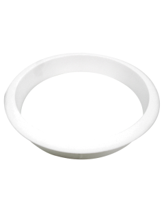 6144-010 6" X 1" White Grommet Trash