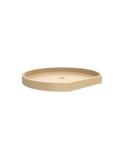 22" D-Shape Lazy Susan, 1 Shelf (for use with BM1 Hardware) Almond