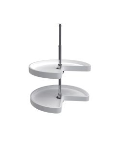 24" Kidney Shape Lazy Susan Set -Individual Pack  White
