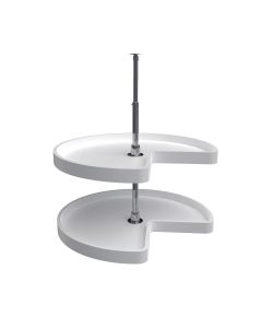 28" Kidney Shape Lazy Susan Set -Individual Pack White