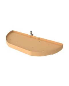 31" Half Moon 1-Shelf Set, 13-1/4" Minimum Opening  Almond 6881-31-15-52
