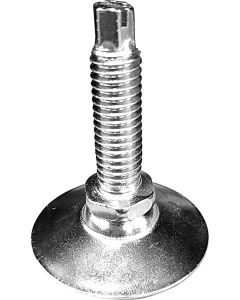 Zinc Plated Adjustable Furniture Glide 1.4" Screw Length 1-1/2" Diameter Base