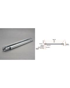 Salice  Futura 21" Full Extension Under Mount Push Open Drawer Slide  A7557/533