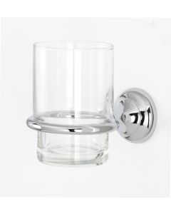Polished Chrome  Tumbler with Holder by Alno - A6670-PC
