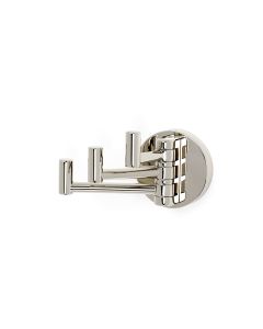 Polished Nickel 2" [51.00MM] Swivel Robe Hook by Alno - A8385-PN
