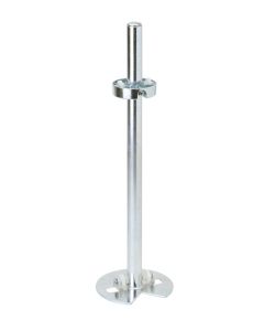 18" Bottom Mount 2 Shelf Post Hardware. with shelf support Zinc