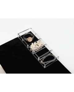 Clear Acrylic Jewelry Organizer 11 5/8" x 4 1/4" CA-SMORG-1