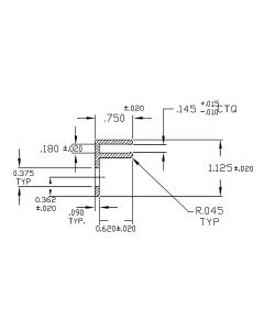F-Channel Rails with Mounting Screws White
