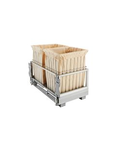Silver Double Wire Hamper with Rev-A-Motion&#8482; CH-241419-RM-217