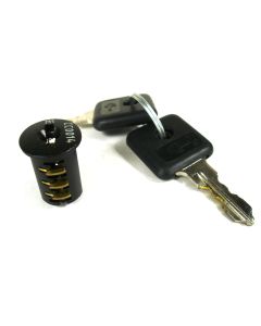 Lock Core 001 Black Finish + 2 Keys (CL1/3CC-04C001) - DISCONTINUED