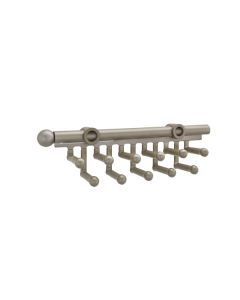 Tie Rack 11-3/4" Satin Nickel CTR-12-SN