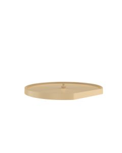 32" Lazy Daisy Polymer D-Shape Bottom Mount Single Tray With Hardware Almond LD-2261-32BM-15-1
