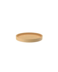 18" Banded Wood full circle tray, no hole Natural LD-4BW-001-18-1
