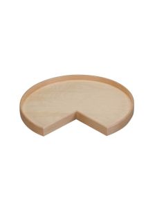 18" Natural Wood Kidney Lazy Susan Shelf Only, no hole LD-4NW-401-18-1