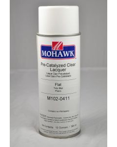 Mohawk Pre-Catalyzed Lacquer Aerosol 8-12 Sheen Clear Flat 13 Ounces (M102-0411)