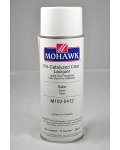 Mohawk Pre-Catalyzed Lacquer Aerosol 35-40 Sheen Clear Satin 13 Ounces
