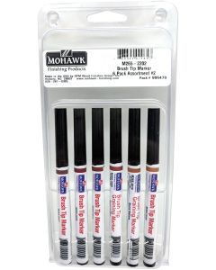 Mohawk Brush Tip Graining Marker #2 Color Assortment 6 Pack (M265-2202)