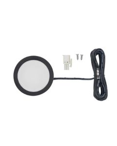 Tresco power pockit 3w 5000k black led puck light 2-1/2in - 12v - poc-3ledsfr-cbl-1