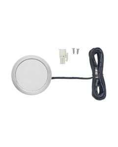 Tresco power pockit 3w 3000k nickel led puck light 2-1/2in - 12v - poc-3ledsfr-wni-1