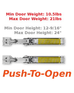 Wind Push to Open Door Lifting System for Medium Doors by Salice - FRAKFEPISN9