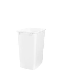 35 Quart Waste Container Only -Bulk 8 Pc, White (RV-35-8)