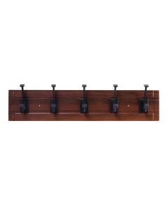 Vintage Bronze / Medium Grain 27" [685.80MM] 5 Hook Rail by Hickory Hardware - S077230-MGVB