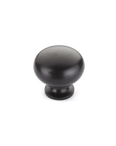 Matte Black 1-1/4" (32mm) Knob