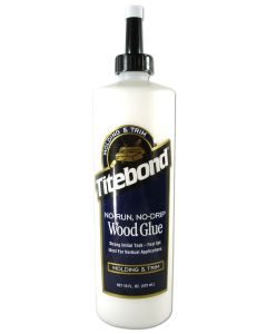 Franklin International Titebond No-run No Drip Wood Glue Molding Glue 16 Oz Translucent Thixotropic Polyvinyl Acetate