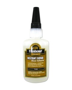 Franklin International Titebond Instant Bond Instant CA Glue Thin Wood CA Glue 2 Oz Translucent Ethyl Cyanoacrylate