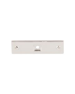Polished Nickel 3" [76.20MM] Backplate for Knob, Channing by Top Knobs - TK741PN