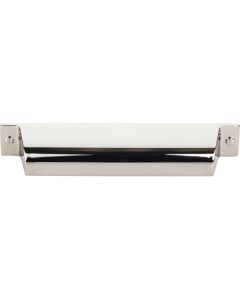 Polished Nickel 5" [127.00MM] Cup Pull, Channing by Top Knobs - TK774PN