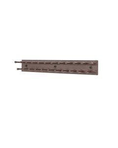 12" Tie Rack, Static, Side Mount, Oil Rubbed Bronze TRC-12NS-ORB