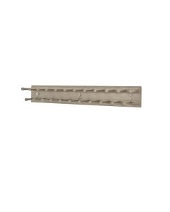 12" Tie Rack, Static, Side Mount, Satin Nickel TRC-12NS-SN