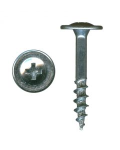 # 8-10 X 1" Phillips Large Round Washer Head Coarse Thread Zinc Plated Screws (1/2" Head O.D.) Sold In Box 7000