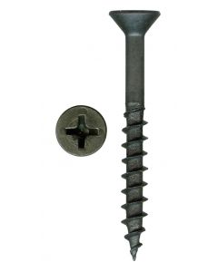 # 8-11 X 1 5/8" Phillips Flat Head Coarse Thread Black Phosphate/Wax Screws Sold In Box 1000