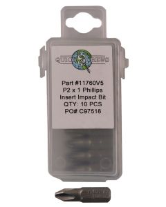 P2 X 1" Phillips Drive Insert Bit Sold In Each