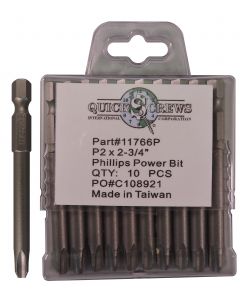 P3 X 2 3/4" Phillips Drive Insert Bit Sold In 