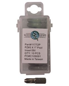 PZ3 X 1" Pozi Drive Insert Bit Sold In Each