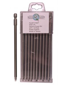 SQ2 X 6" Square Drive Power Bit Sold In Each
