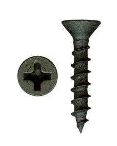 # 6-13 X 5/8" Phillips Flat Head Coarse Thread Black Phosphate/Wax Screws Sold In Box 25000